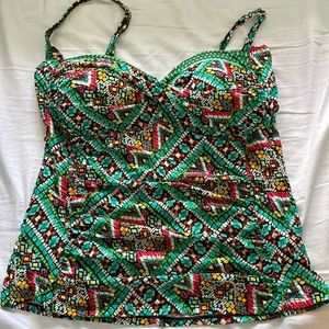 La Blanca tankini top size 14